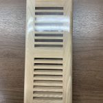 Top Mount 4" x 10" Unfinished Hickory Vent