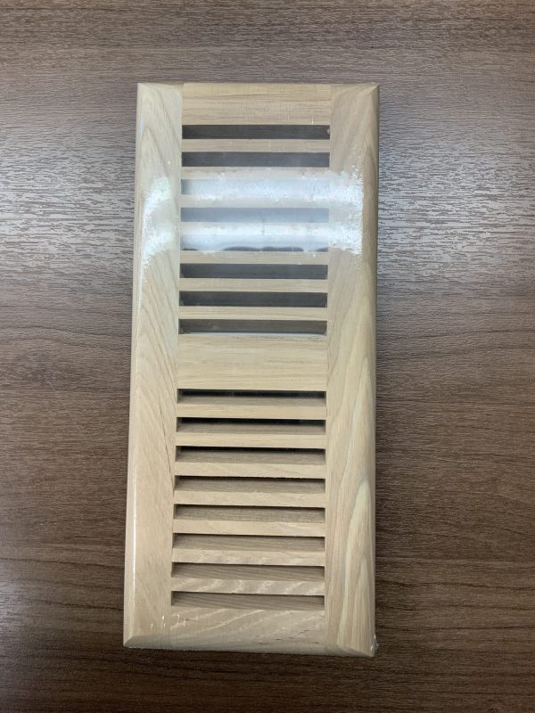 Top Mount 4" x 10" Unfinished Hickory Vent